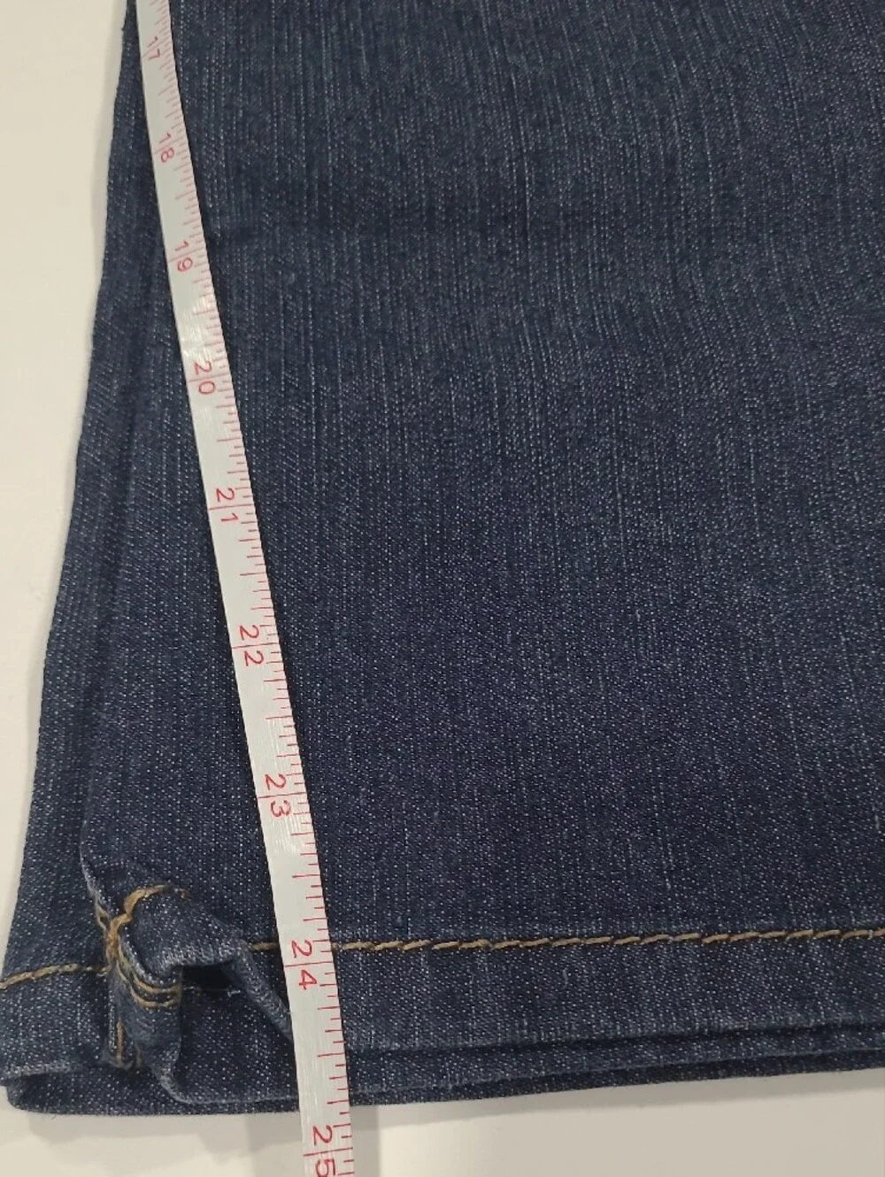 Domaine Girls Flared Jeans in Dark Blue Mid Rise Confort Stretch  Zippec Sz 10